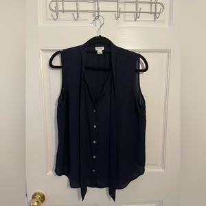 J. Crew navy blouse